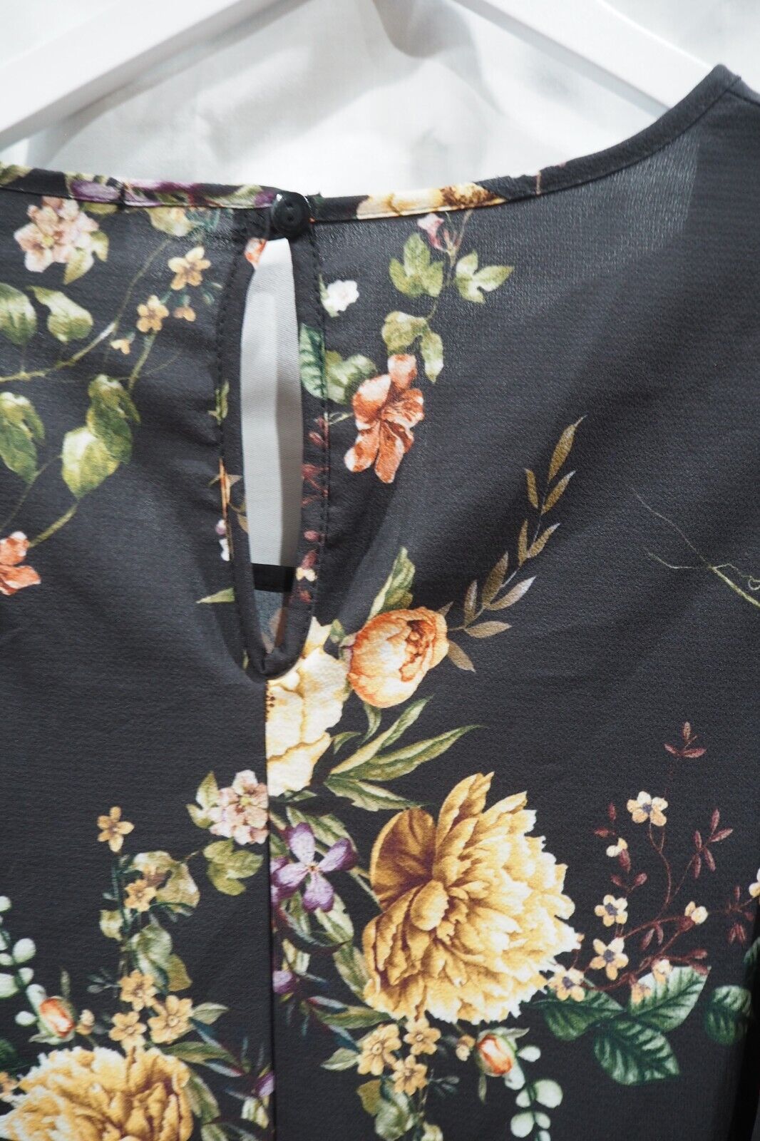 YOURS LONDON Curve Black Blossom Midi Dress