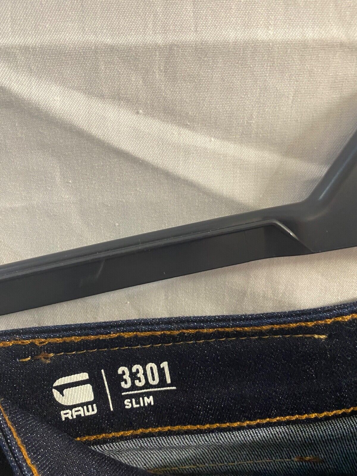 G- STAR RAW 3301 SLIM JEANS DARK BLUE MENS 30/32