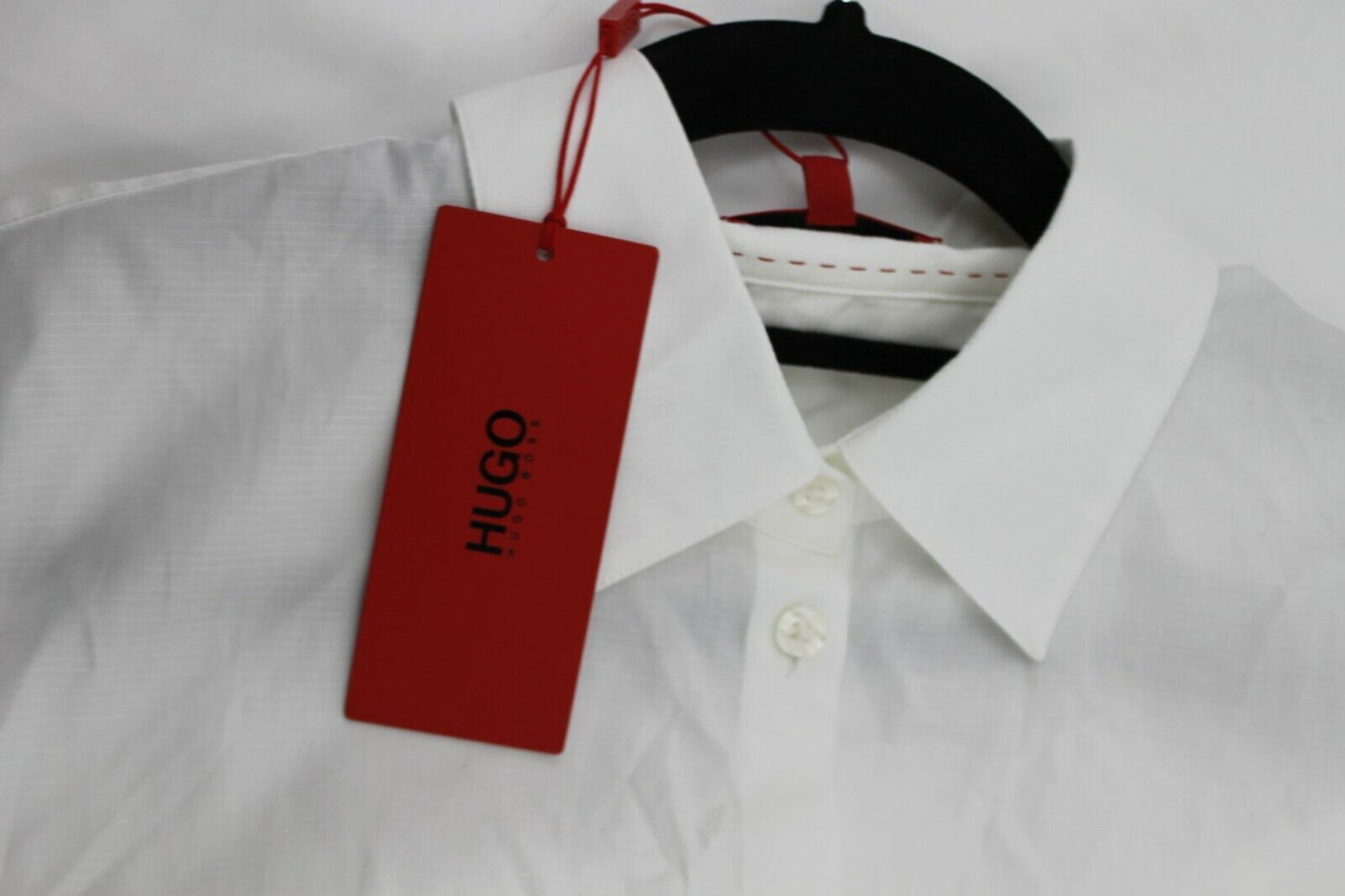 Hugo Boss BLOUSE IN STRETCH COTTON-BLEND POPLIN Size 40 Medium UK 12