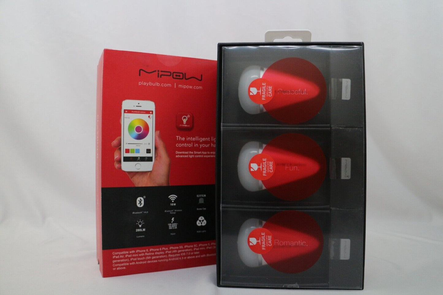 MIPOW - Pack of 3 Playbulb Rainbow