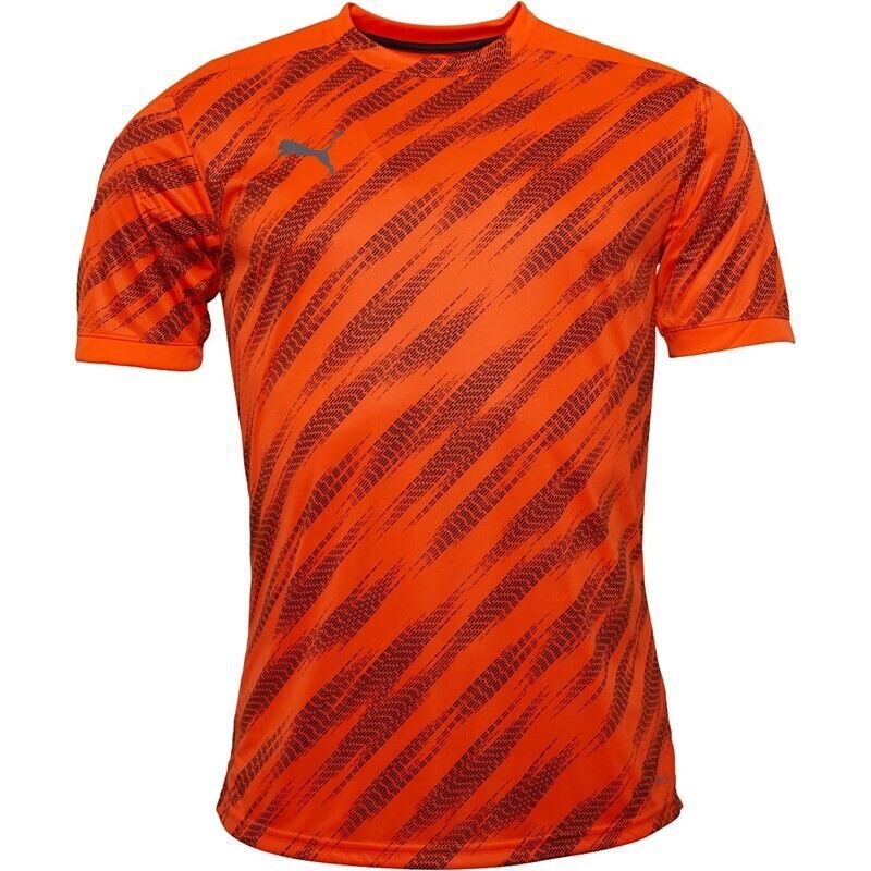 Puma Men's dryCell Graphic Top Orange Blast M
