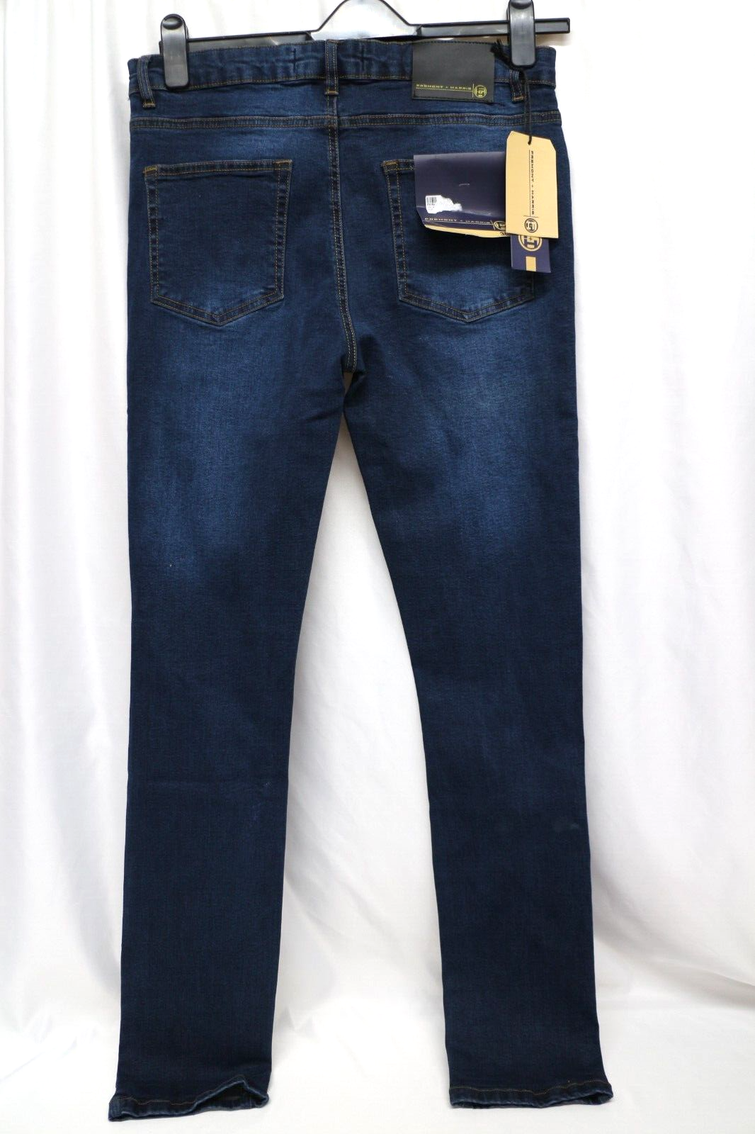 Fremont & Harris Razor Mens Ripped Super Skinny Fit Stretch Denim Jeans 36R x 32