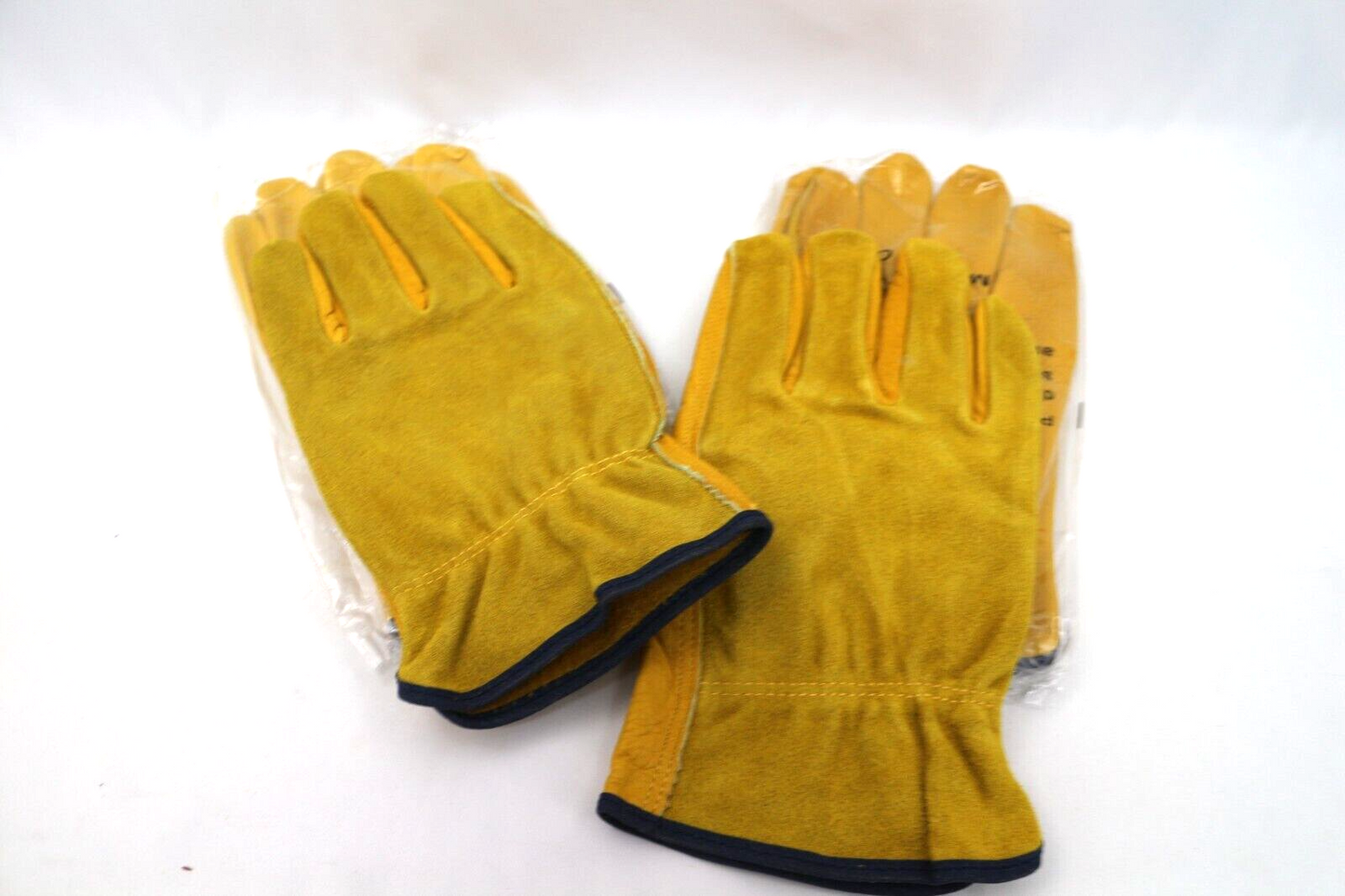 3 PAIRS WORK/GARDENING LEATHER / SUEDE GLOVES TAN XL