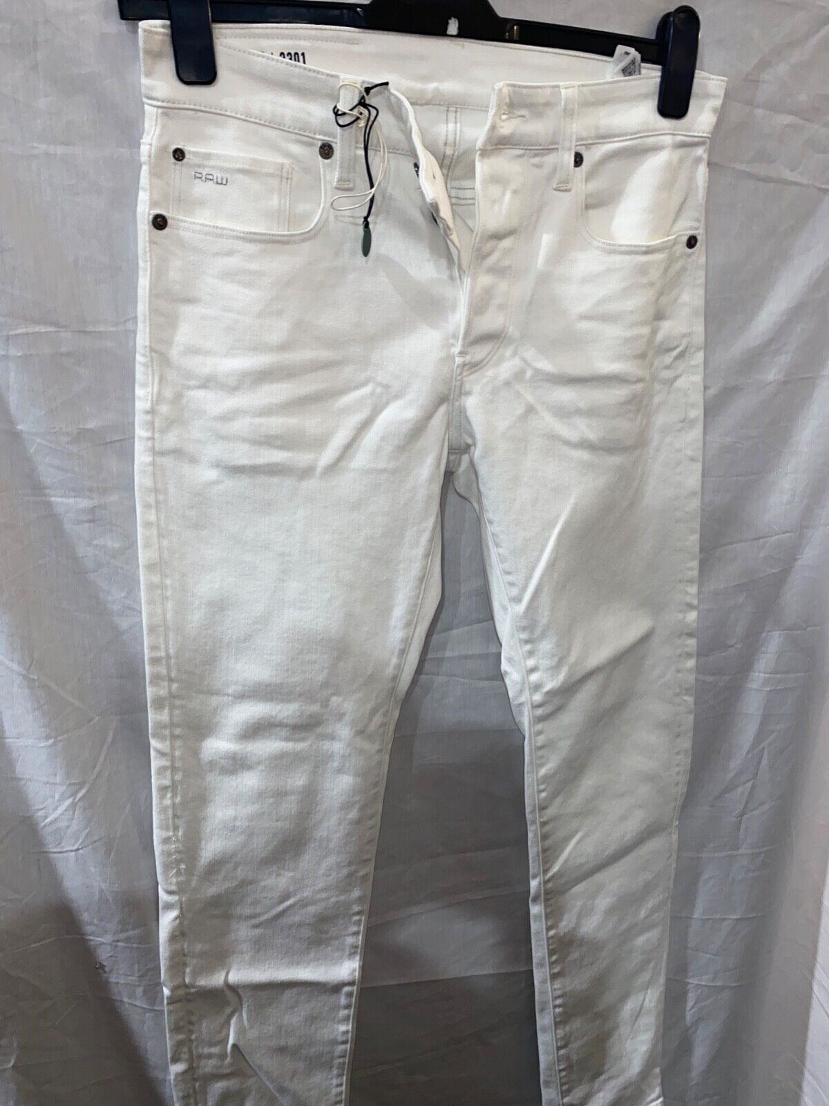 G-STAR RAW 3301 SLIM WHITE MENS W29 L 34