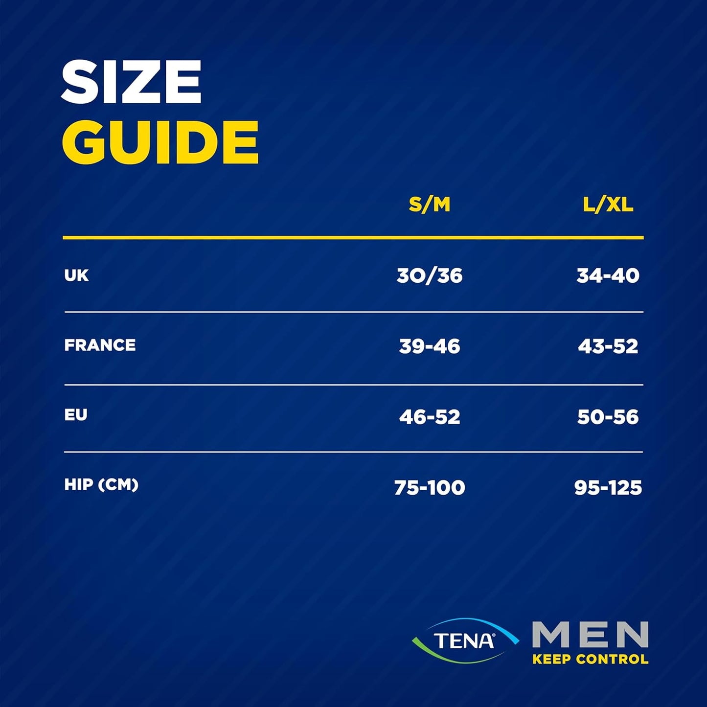 tena men protective underwear s/m x60