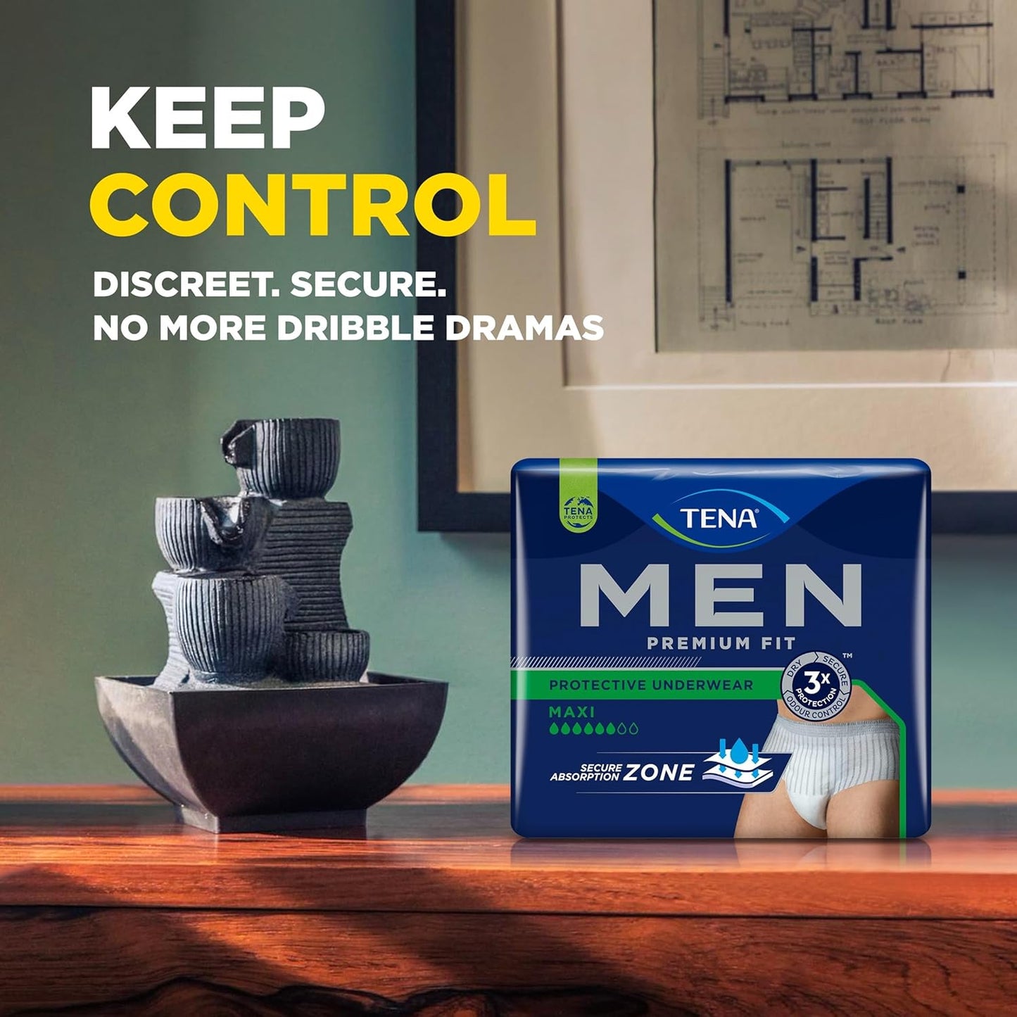 tena men protective underwear s/m x60