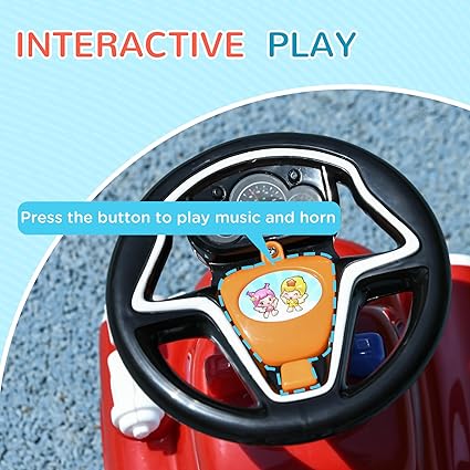 AIYAPLAY Ride On Car, Foot to Floor Baby Car with Under Seat Storage