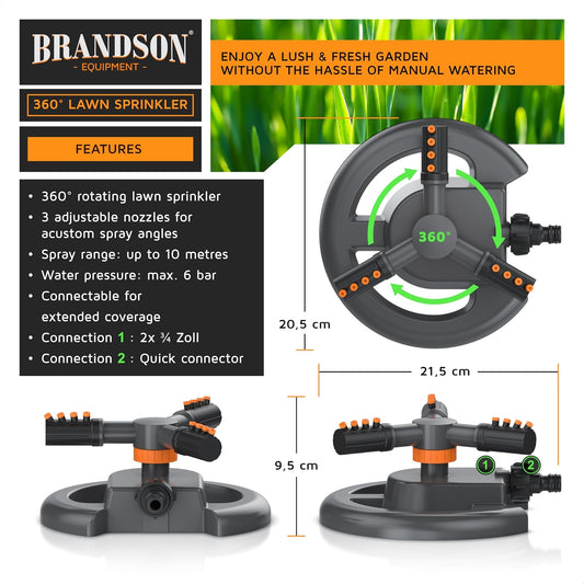 Brandson - Garden Sprinkler for Lawns