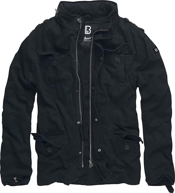 Brandit Men's Britannia Jacket- Black - Size 4XL - Reboot Hub