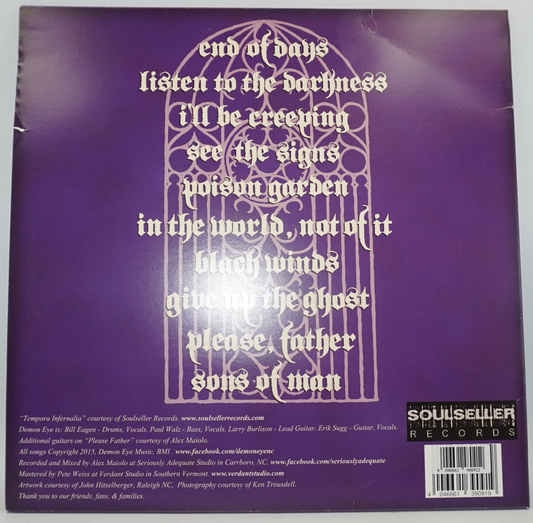 Demon Eye Tempora Infernalia limited transparent vinyl