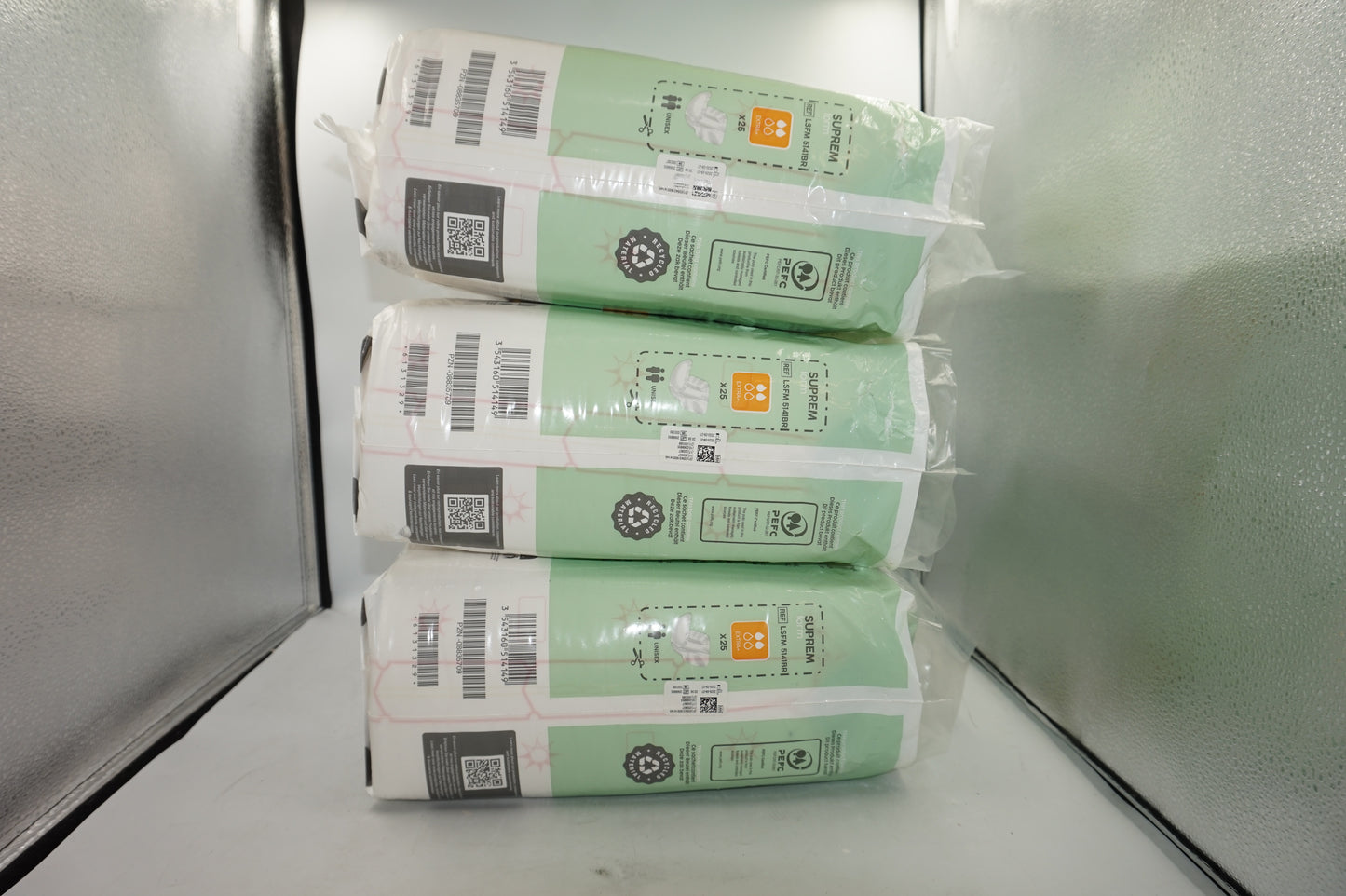 Pack of 3 Lille healthcare pack of 25 suprem form extra+