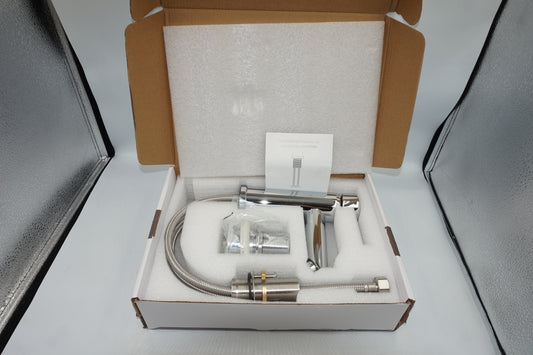 Pre installed flexi hose basin tap