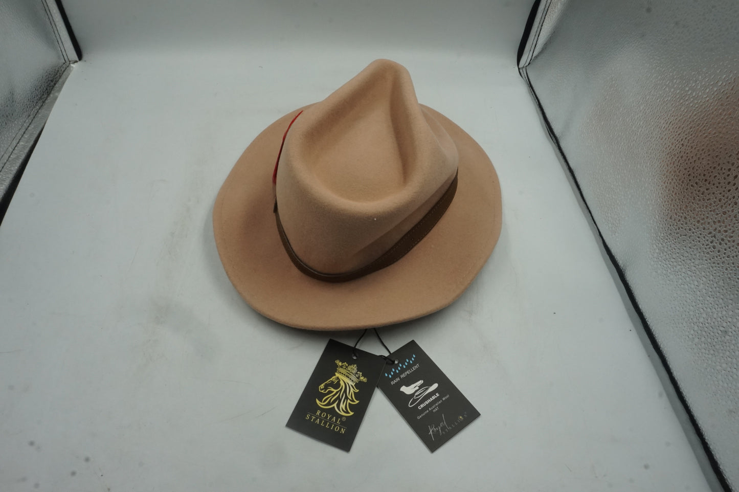 royal stallion waterproof trilby fedora hats size S
