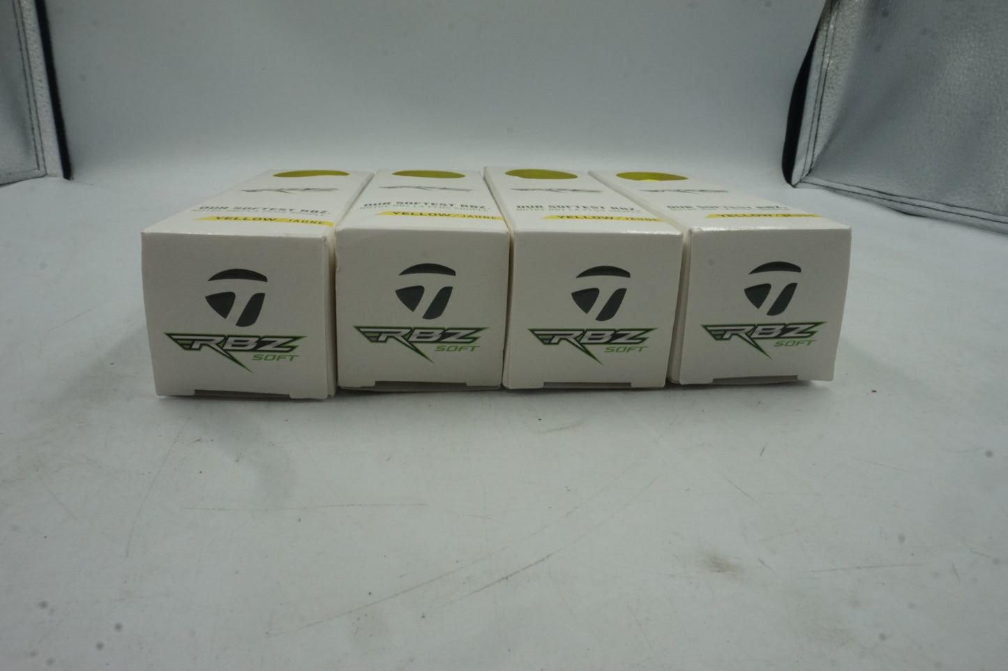 Pack of 4 TaylorMade 12 RBZ soft yellow golf balls