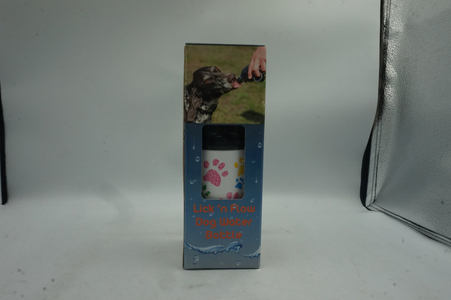 Long Paws Lick and Flow dog water bottle