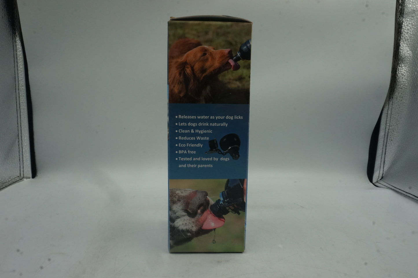 Long Paws Lick and Flow dog water bottle