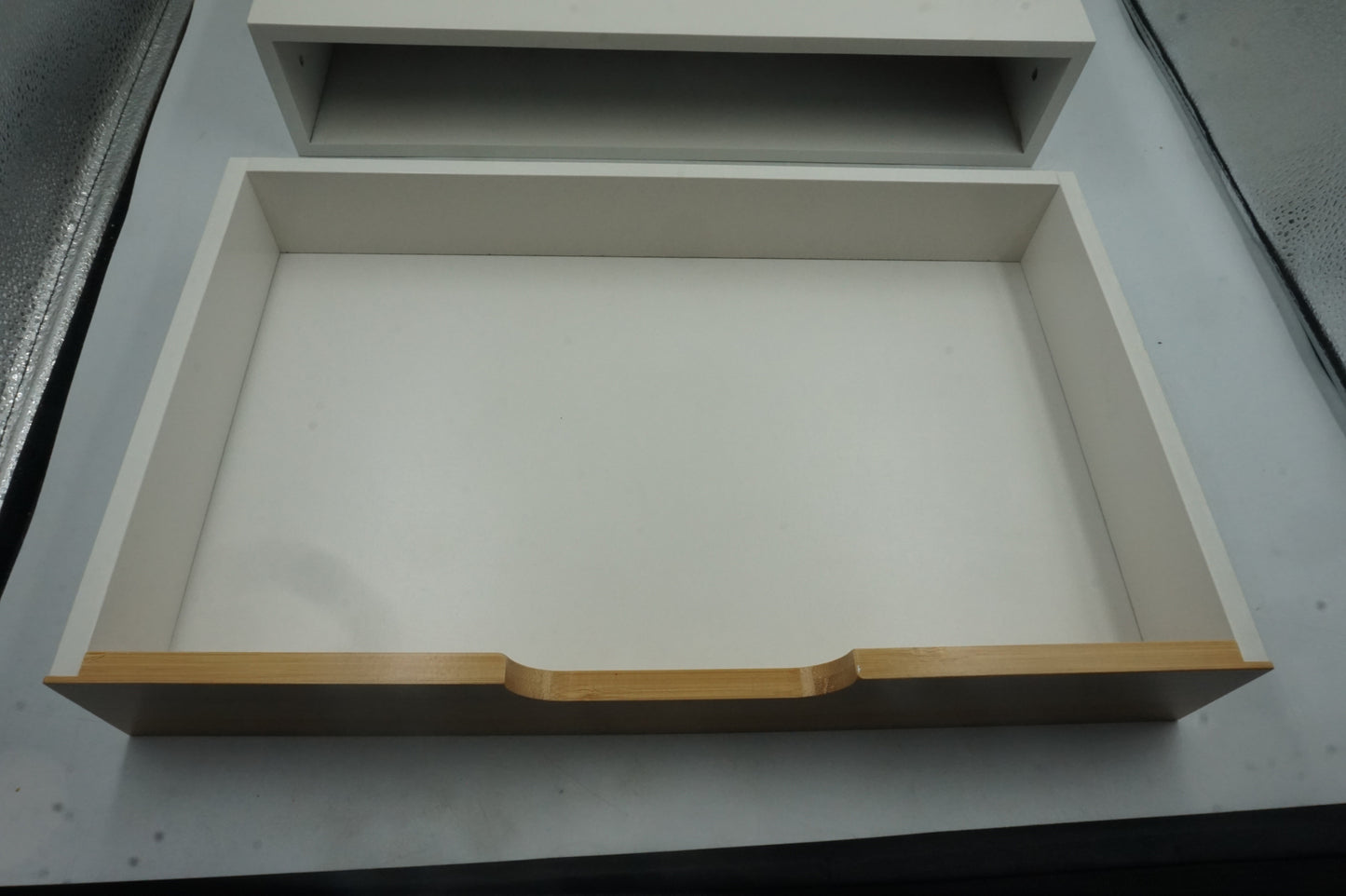 SoBuy FRG92-WN wall mounted floating shelf with drawer