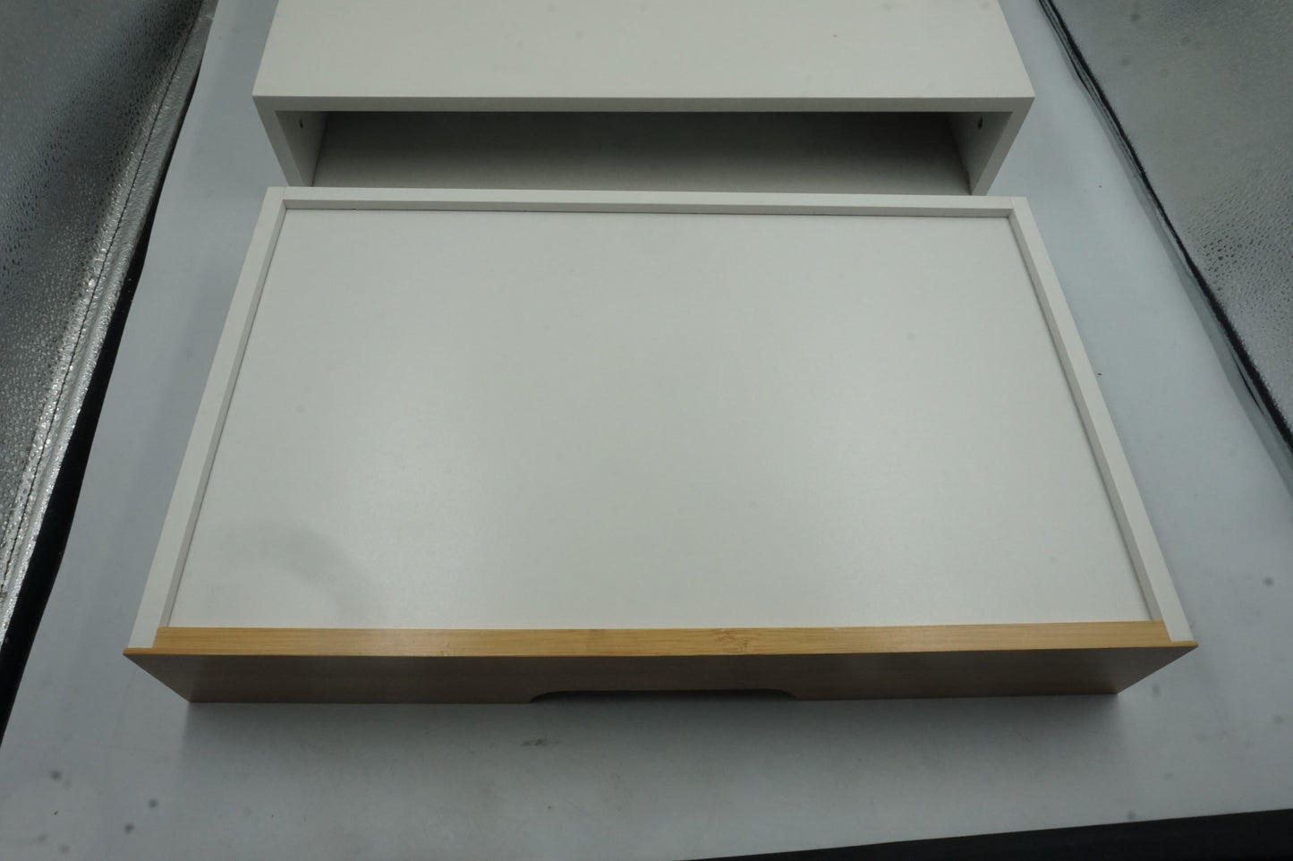 SoBuy FRG92-WN wall mounted floating shelf with drawer