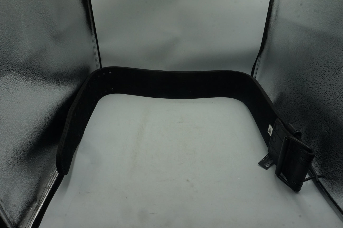 RDX 4" leather weightlifting gym belt