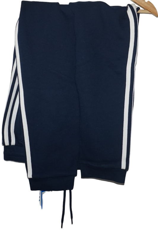 Adidas 3 stripes pants UK size XS-NAVY