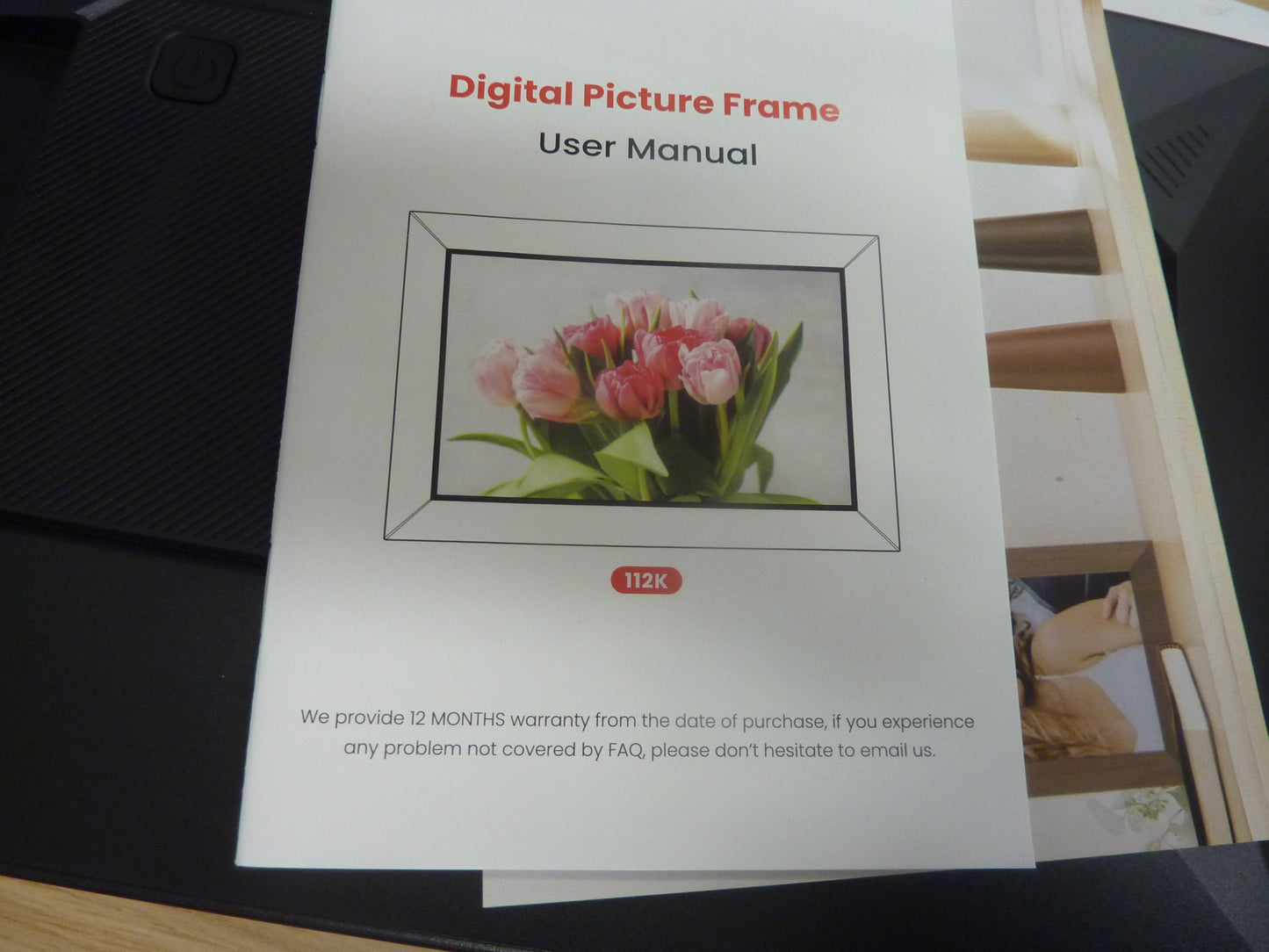 Frameo Digital Photo Frame WiFi, 10.1 Inch-MODEL 112K-BLACK