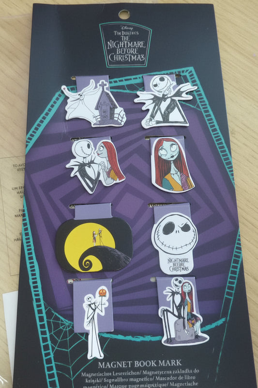 The Nightmare Before Christmas Magnet Bookmark Set 8 Pieces