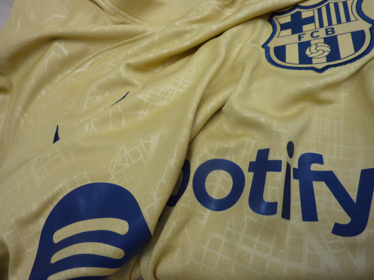Nike FC Barcelona 22/23 Away Stadium SS Shirt With Sponsor-MEDIUM