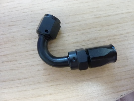 VVORHSBELL 4AN 120 Degree Swivel Hose End Fitting-black