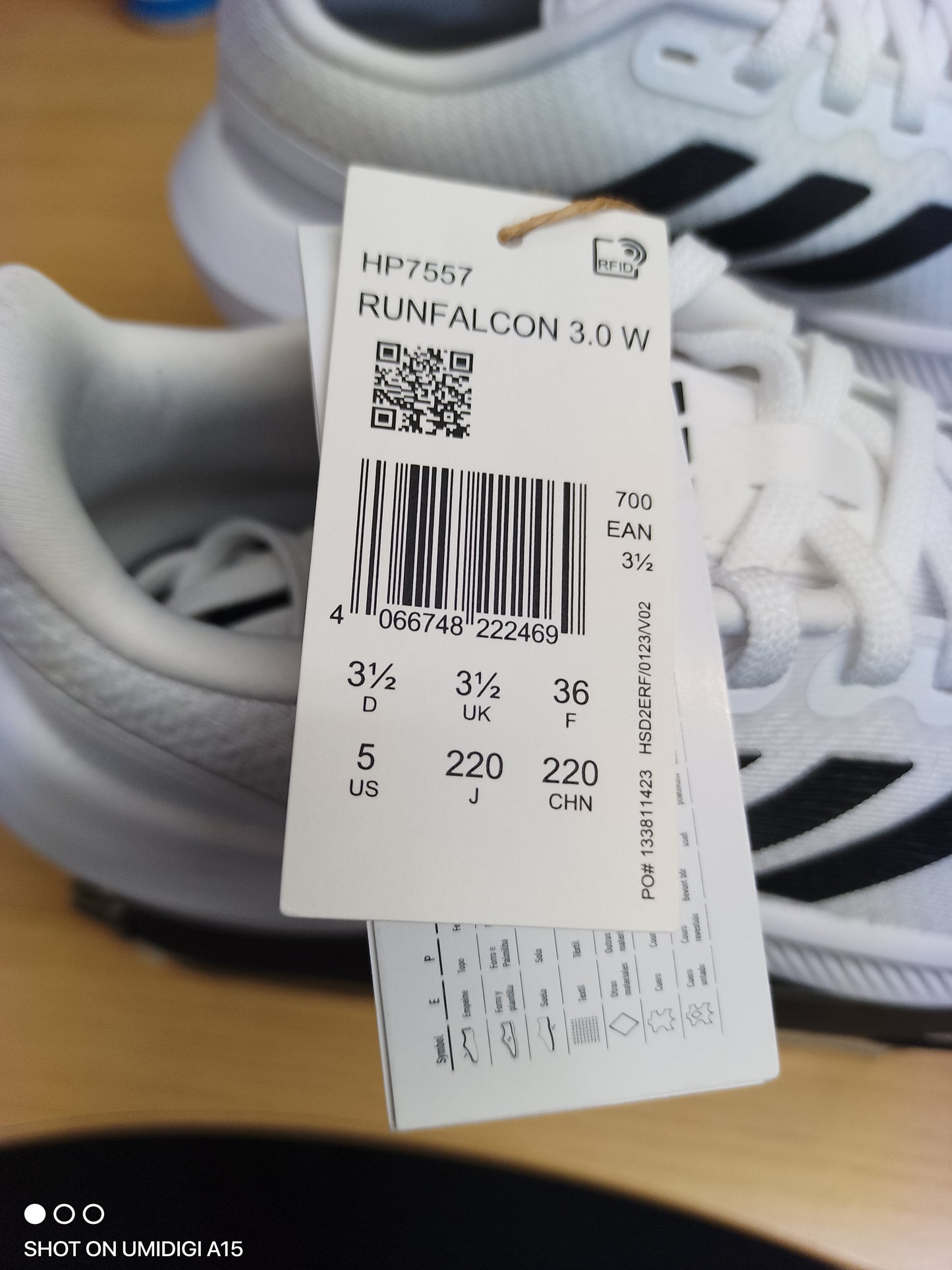 Adidas RunFalcon 3.0-WHITE-UK3.5