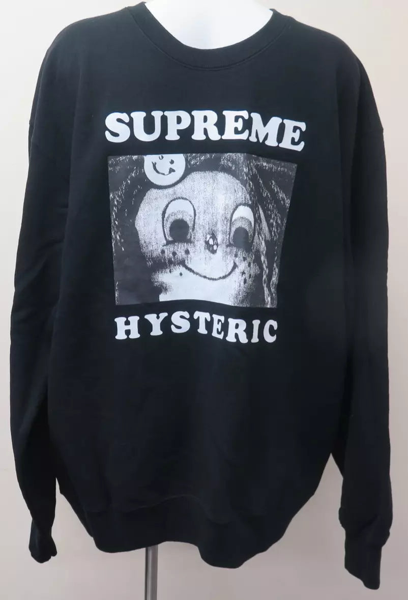 SUPREME HYSTERIC GLAMOUR SWEATSHIRT-BLACK-XLARGE