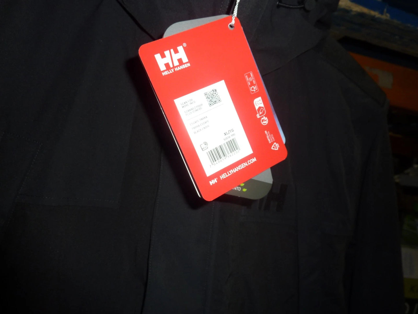 HELLY HANSEN ESCAPE PARKA-BLACK-XL