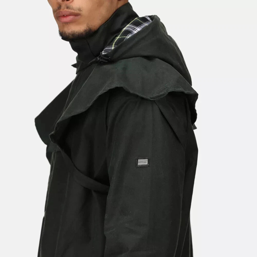 Regatta Professional Mens Cranbrook Longline Wax Jacket UK LARGE
