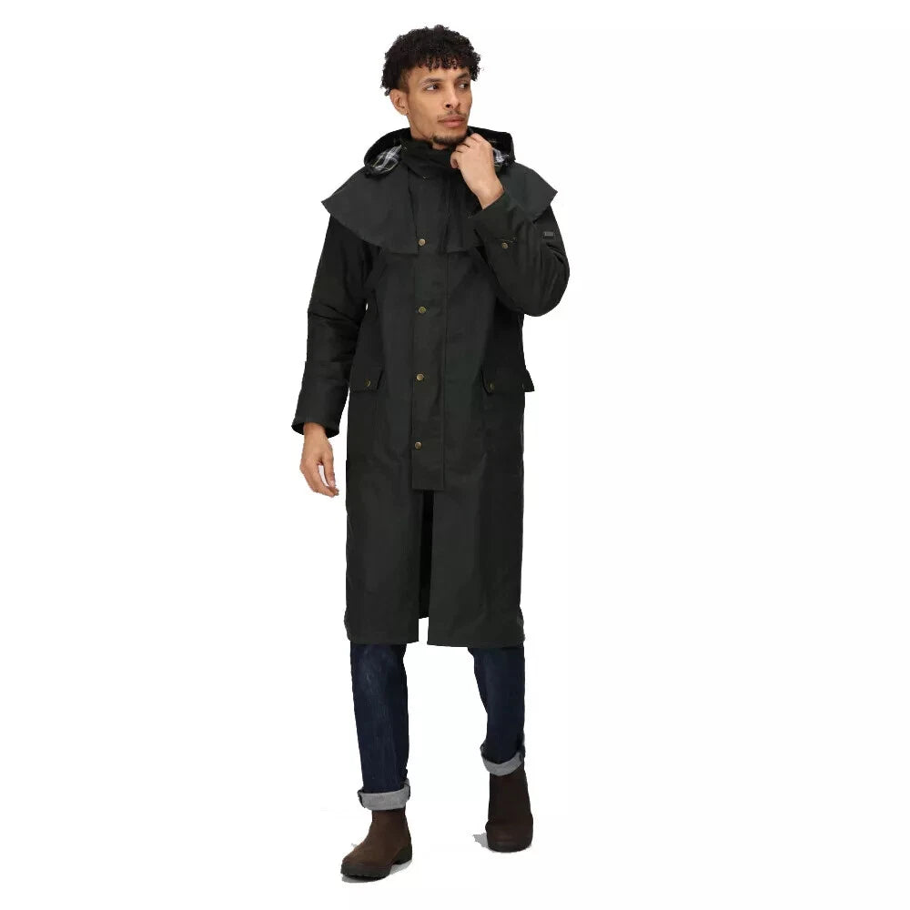 Regatta Professional Mens Cranbrook Longline Wax Jacket UK LARGE