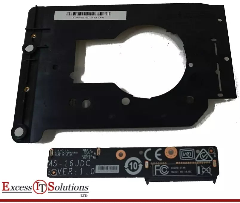 MSI Pl62 7RC HDD Hard Drive Adapter Connector plus Caddy MS-16JDC #4851