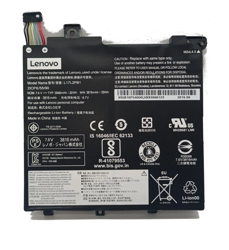 L17L2PB1 battery for Lenovo V130 V130-14IGM V130-14IKB 30Wh