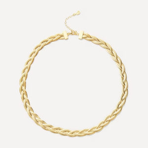 Maggoosh Gold-Plated Liquid Braid Thick Necklace