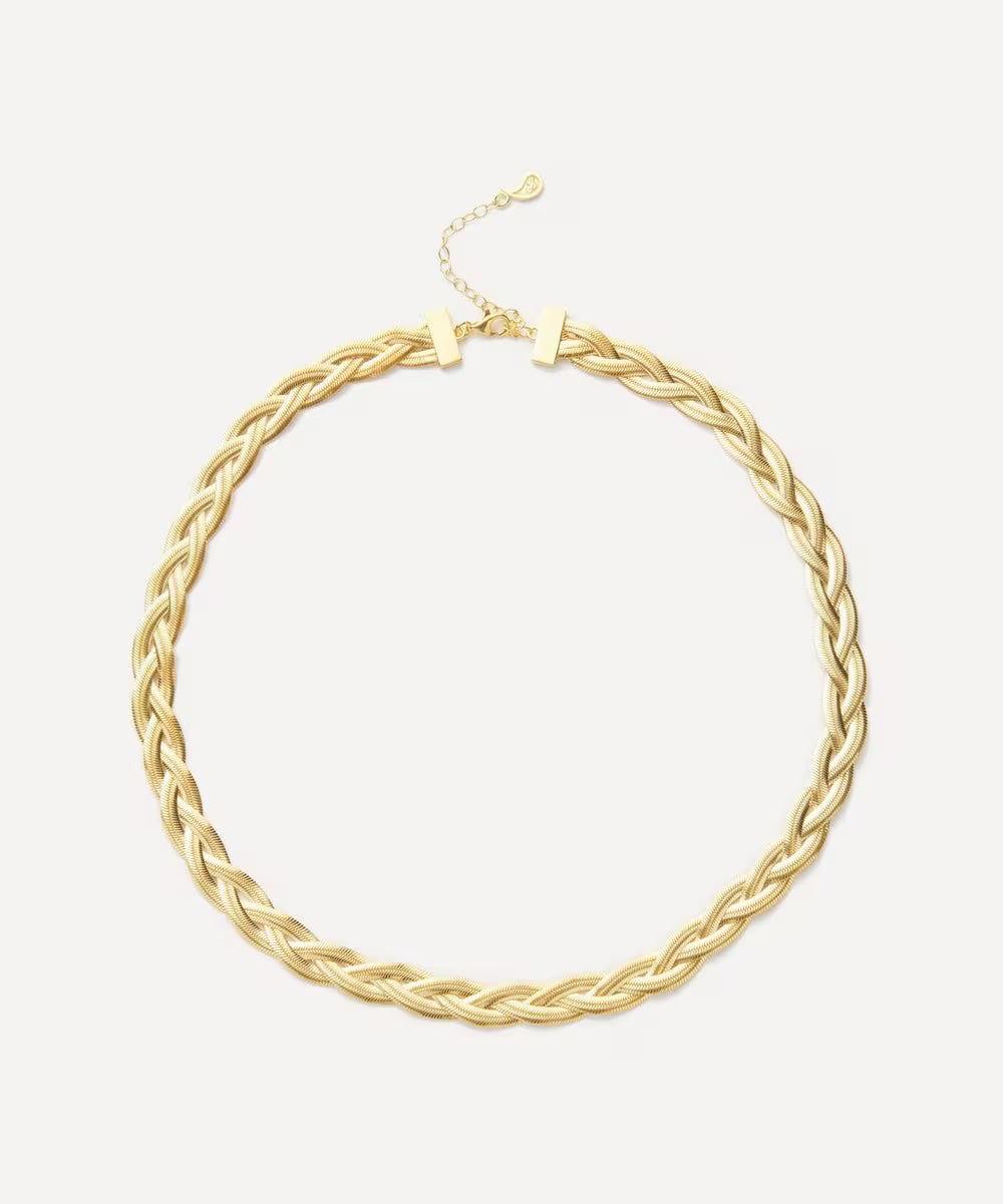 Maggoosh Gold-Plated Liquid Braid Thick Necklace