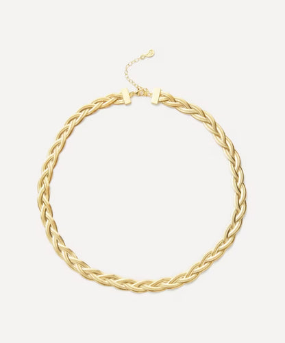 Maggoosh Gold-Plated Liquid Braid Thick Necklace