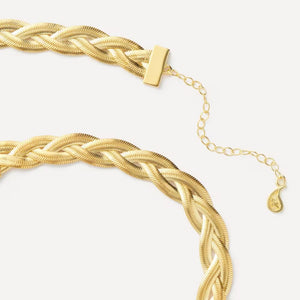 Maggoosh Gold-Plated Liquid Braid Thick Necklace