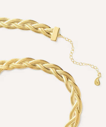 Maggoosh Gold-Plated Liquid Braid Thick Necklace