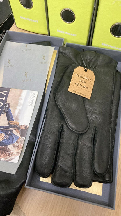 YISEVEN Mens Leather Gloves
