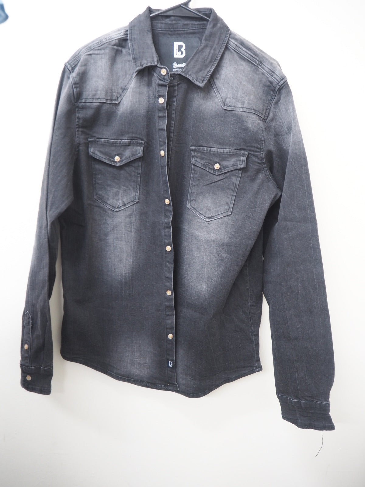 Men's Brandit Riley Denim Shirt Size L