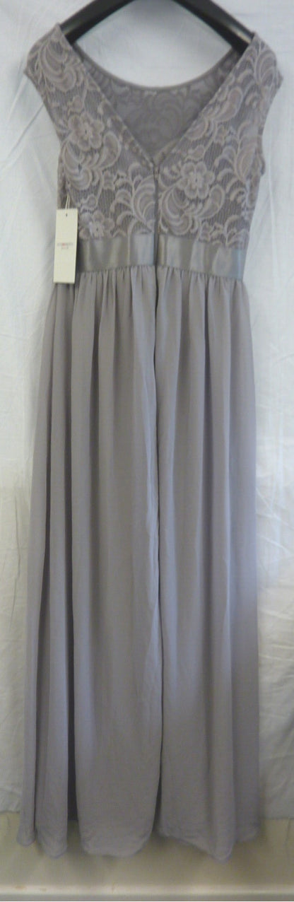 OCCASION/PROM DRESS SIZE UK12 GREY