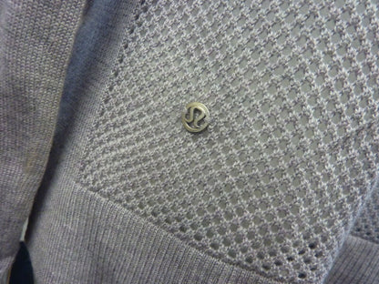 LULULEMON WELL BEING SWEATER-HEATHER GREY-UK4