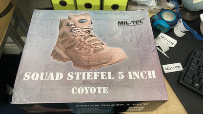 Mil-Tec Tactical Combat Squad BOOTS Military Army Patrol Footwear Coyote UK10