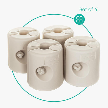 Set of Four Secure Leg Weights for Gazebos, Marquees, Market Stalls
