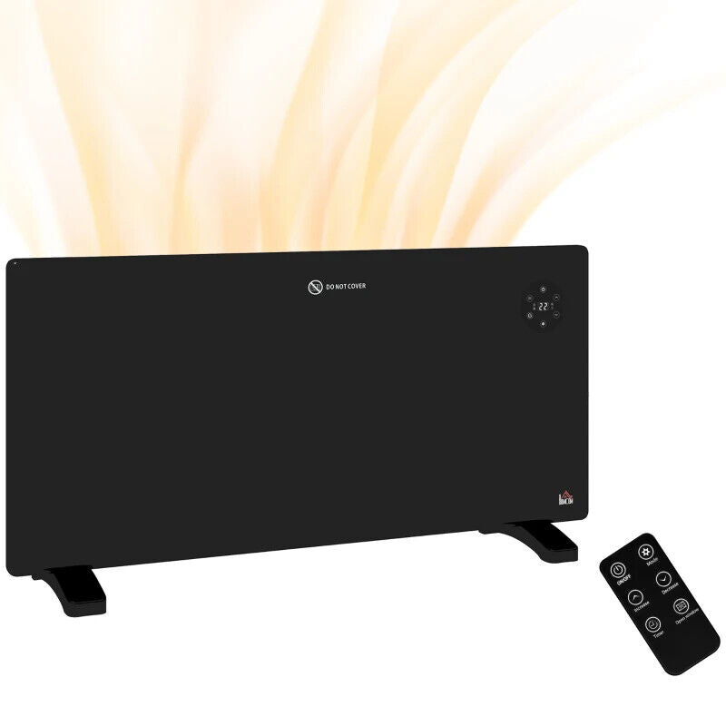 HOMCOM 2000W Electric Convector Heater black