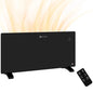 HOMCOM 2000W Electric Convector Heater black