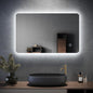 ELEGANT 800x500mm Backlit LED Illuminated Bathroom Mirror with Light Sensor