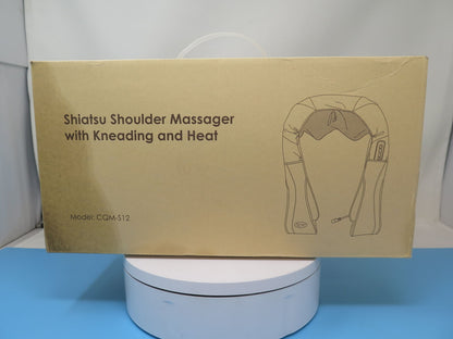 SHIATSU SHOULDER MASSAGER WITH KNEADING AND HEAT